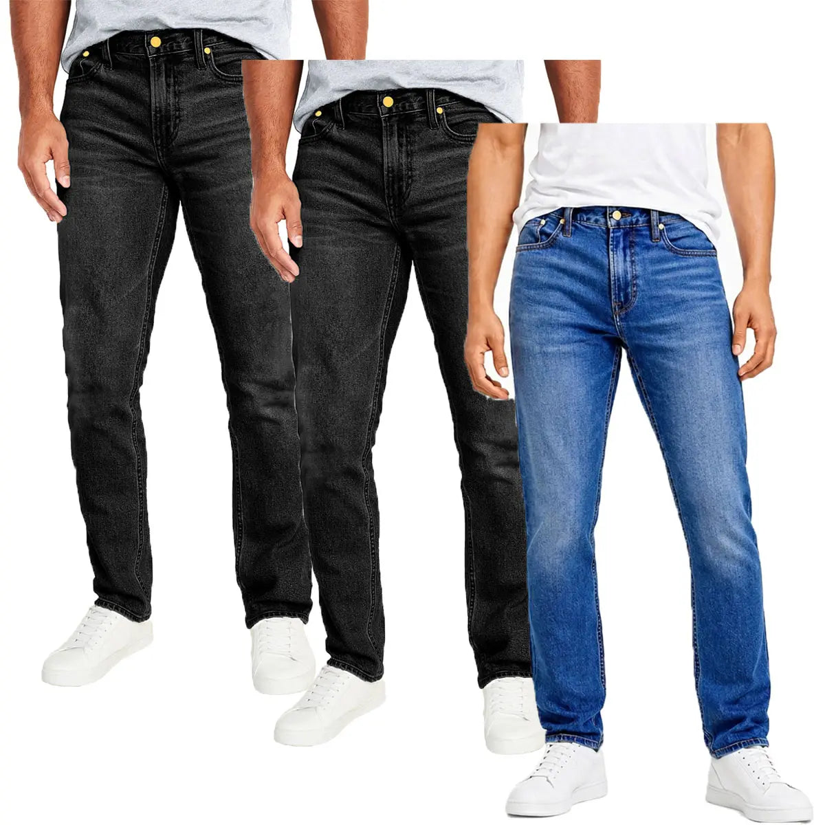 Schwarz-Schwarz-Mittelblau